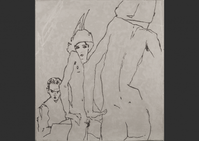 Egon Schiele – Femme au miroir